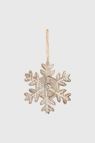 Rustic Wood Snowflake Ornament