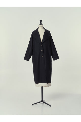 Wool Three-Button Coat