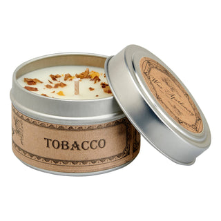 Tobacco Travel Tin Candle 4oz